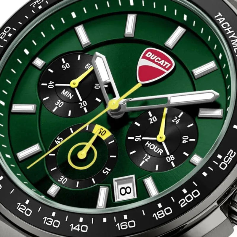 Ducati Green Face Stainless Steel Men's Luxury Watch - DTWGI0003202