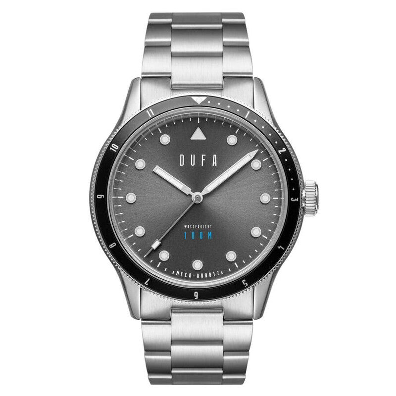 Dufa Grey Face Stainless Steel Men's Luxury Watch - DF-9035-33