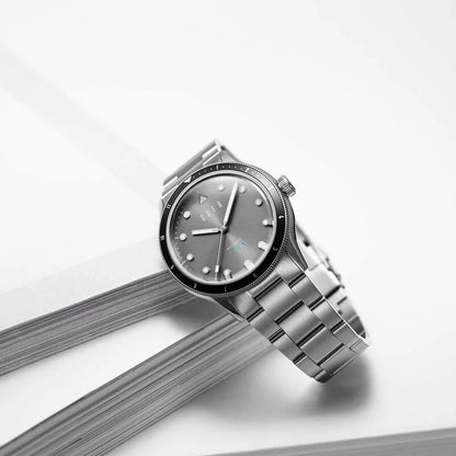 Dufa Grey Face Stainless Steel Men's Luxury Watch - DF-9035-33