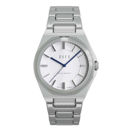Dufa White Face Stainless Steel Women's Luxury Watch - DF-7037-11