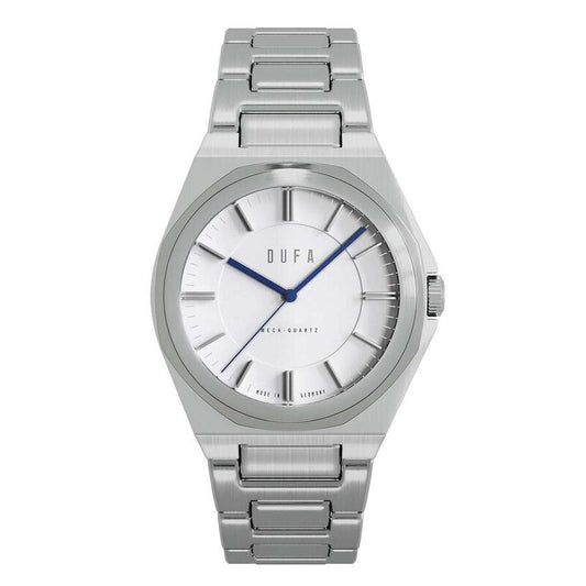 Dufa White Face Stainless Steel Women's Luxury Watch - DF-7037-11