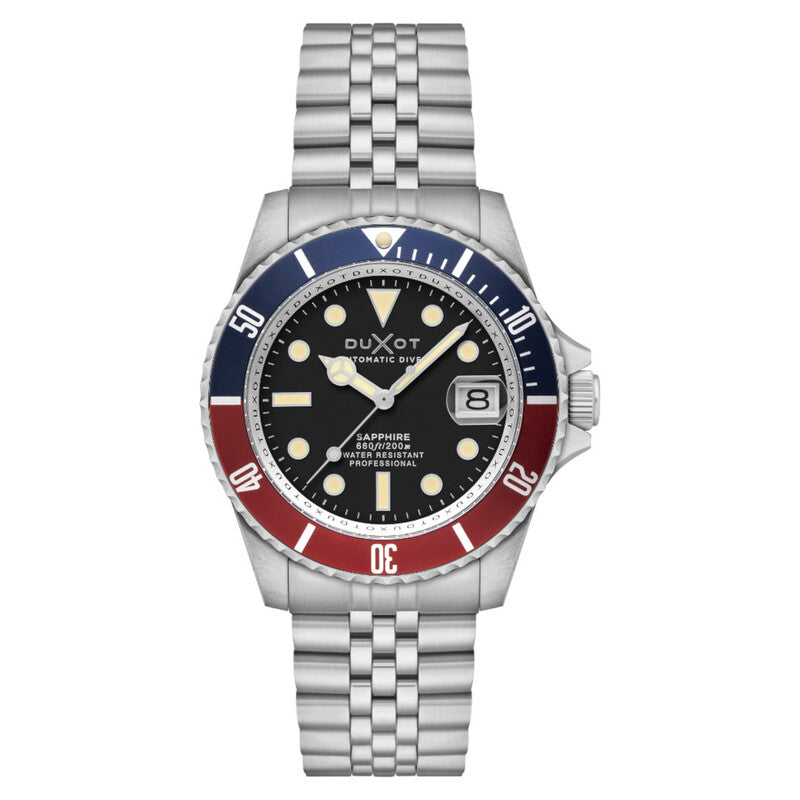 Duxot Black Face Stainless Steel Men's Luxury Watch (Automatic Edition) - DX-2057-11