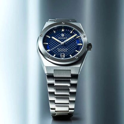 Duxot Bastia Automatic Blue Dial Men's Timepiece - DX-2068-44 (Stainless Steel Strap)