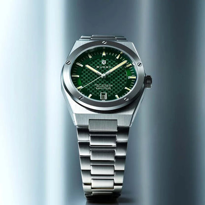Duxot Green Face Stainless Steel Men's Luxury Watch (Automatic Edition) - DX-2068-55