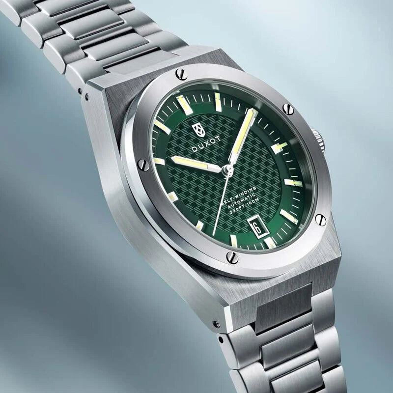 Duxot Green Face Stainless Steel Men's Luxury Watch (Automatic Edition) - DX-2068-55