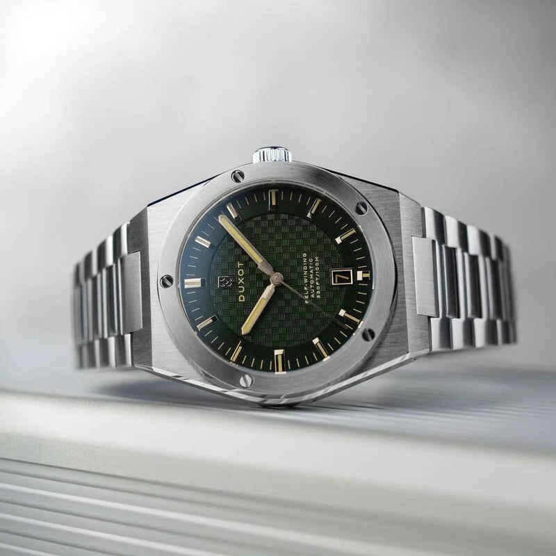 Duxot Green Face Stainless Steel Men's Luxury Watch (Automatic Edition) - DX-2068-55