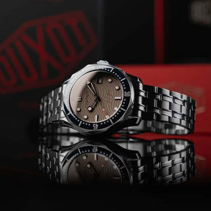Duxot Grey Face Stainless Steel Men's Luxury Watch (Automatic Edition) - DX-2060-66