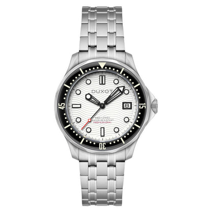 Duxot White Face Stainless Steel Men's Luxury Watch (Automatic Edition) - DX-2060-77 (Edition 2)