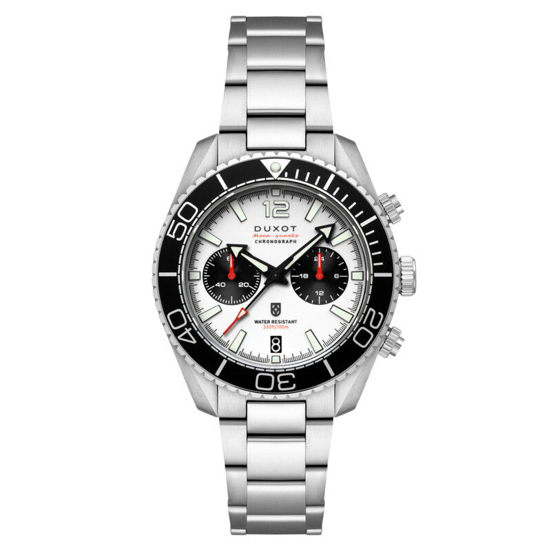 Duxot White Face Stainless Steel Men's Luxury Watch - DX-2062-44