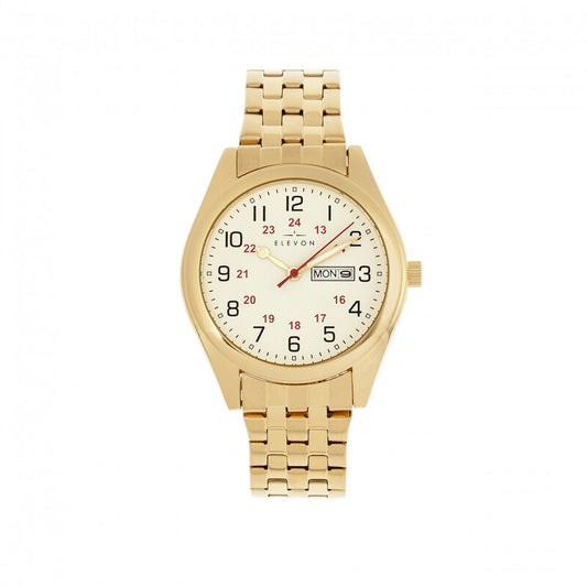 Elevon Gann ELE106-5 men's watch with white dial