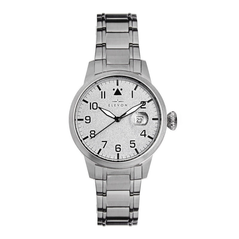 Elevon Stealth ELE124-1 men's watch with silver dial