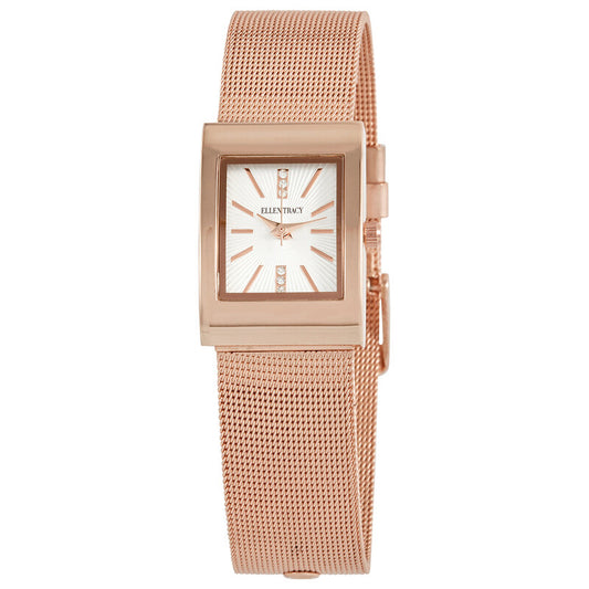 Ellen Tracy ET5254RG women's watch with silver dial
