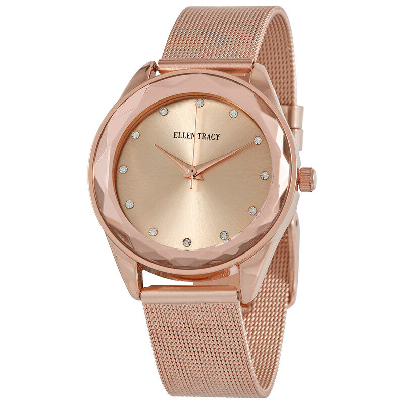 Ellen Tracy ET5180RG women's watch with rose gold dial