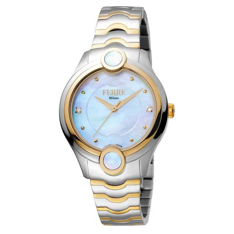 Ferre Milano FM1L083M0071 women's watch with white mother of pearl dial