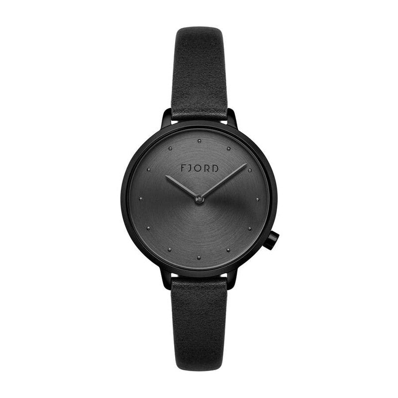 Fjord Gyda FJ-6060-02 women's watch with black dial