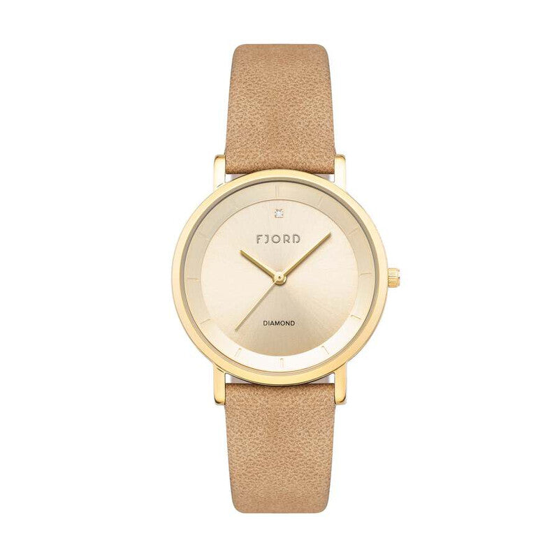 Fjord Jensen FJ-6062-04 women's watch with beige dial