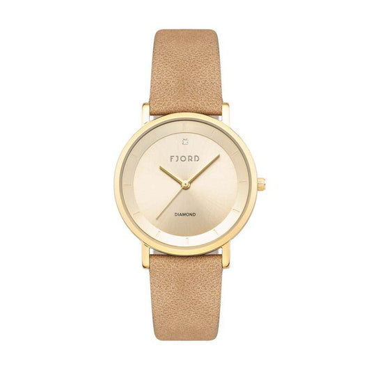 Fjord Jensen FJ-6062-04 women's watch with beige dial