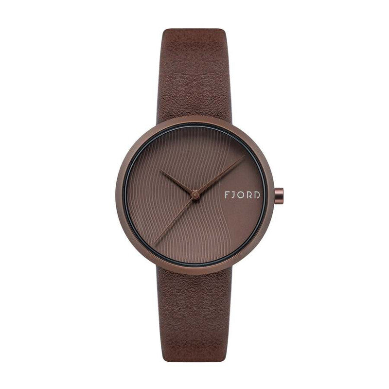 Fjord Laurens FJ-6059-04 women's watch with brown dial