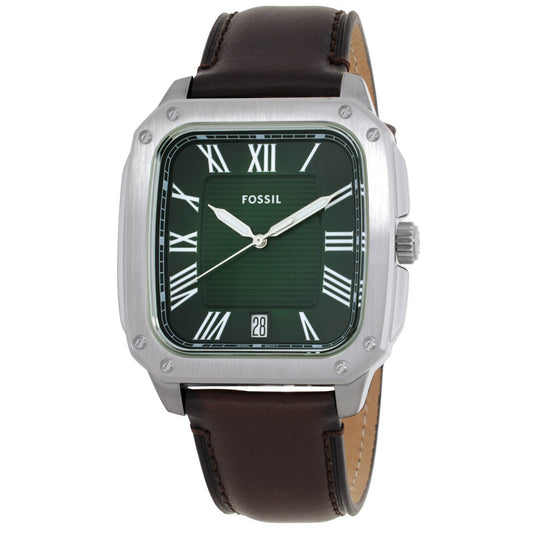 Fossil Crosby FS6150 men's quartz watch with green dial