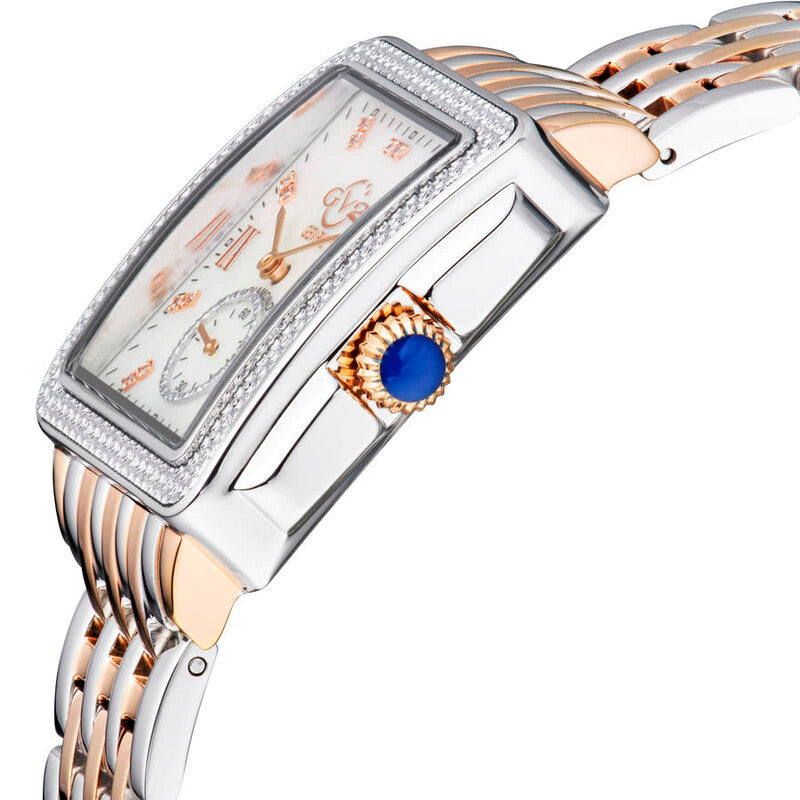 GV2 by Gevril Bari Tortoise Mother of Pearl Dial Ladies Watch 9254B