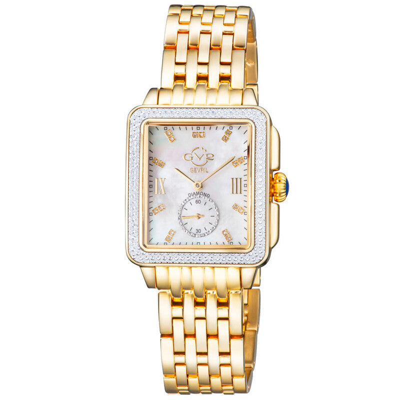 GV2 by Gevril Bari Tortoise Mother of Pearl Dial Ladies Watch 9256B