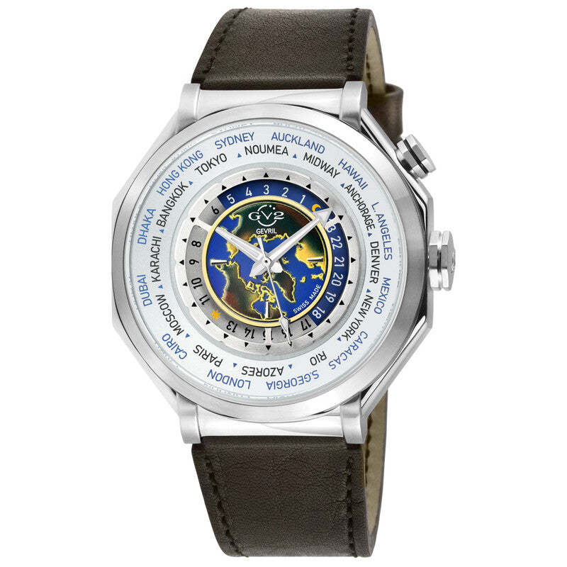 GV2 by Gevril Marchese White Dial Men's Watch 42430