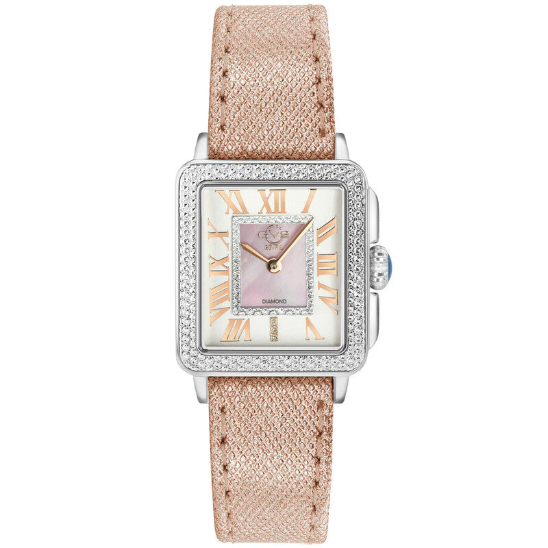 GV2 by Gevril Padova Quartz Diamond Pink Dial Ladies Watch 12302