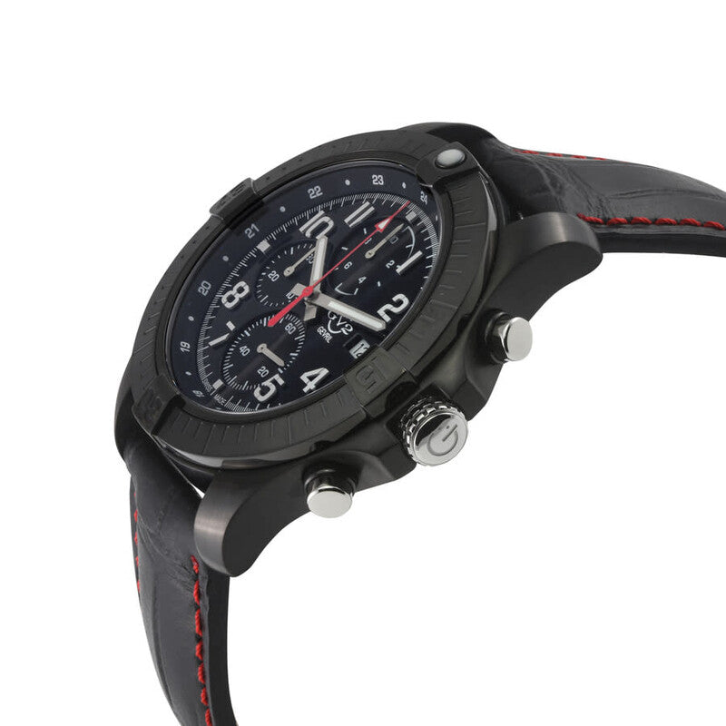 GV2 by Gevril T38 Chronograph Quartz Black Dial Men's Watch 42806