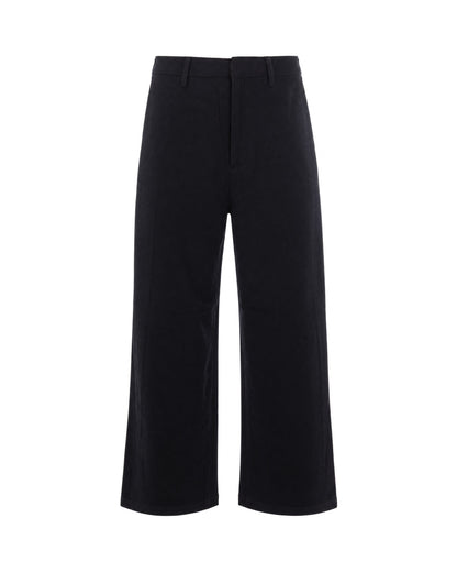 Arte Antwerp Pleated Wool-Viscose Trousers — Black