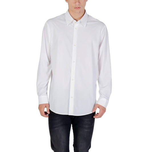 Armani Exchange Elastane Stretch Shirt — White