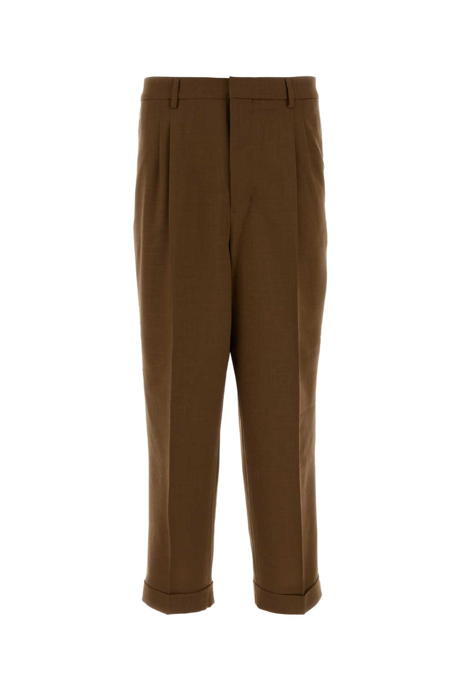 AMI Paris Carrot Trousers HTR111WV0066-216 men's trousers in Brown