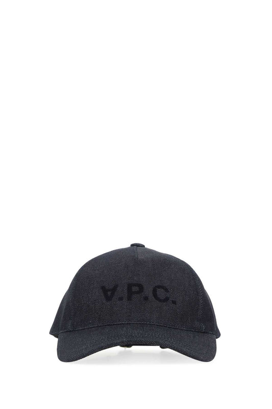 A.P.C. Denim Baseball Cap COCSXM24090 IAI unisex hat in navy