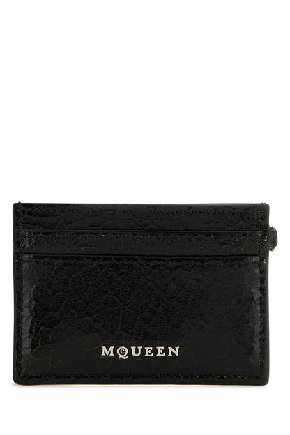 Alexander McQueen Card Case 8050631AAUE 9769 men's card case in black, product photo 1