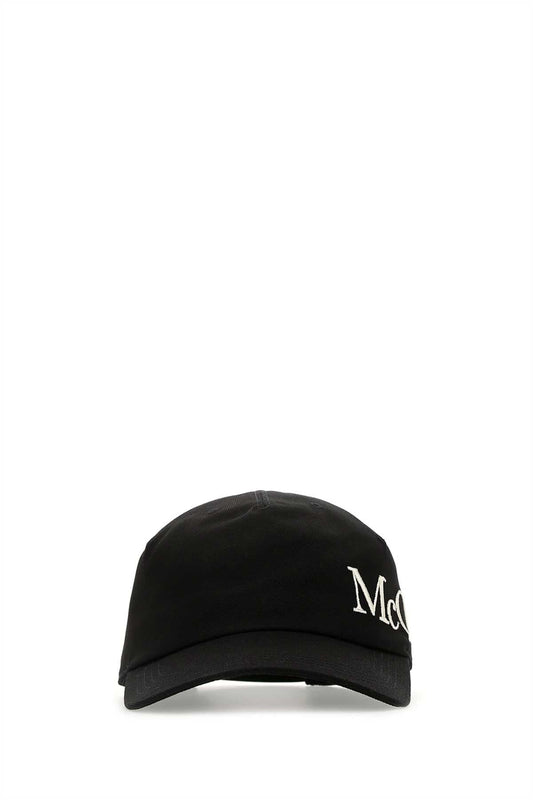 Alexander McQueen Baseball Cap 6328964105Q 1078 unisex hat in black, product photo 1