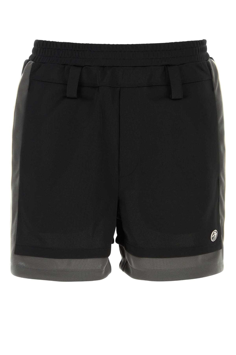 Ambush Color-Block Bermuda Shorts BMCL001S24JER001 1009 men's shorts in black, product photo 1