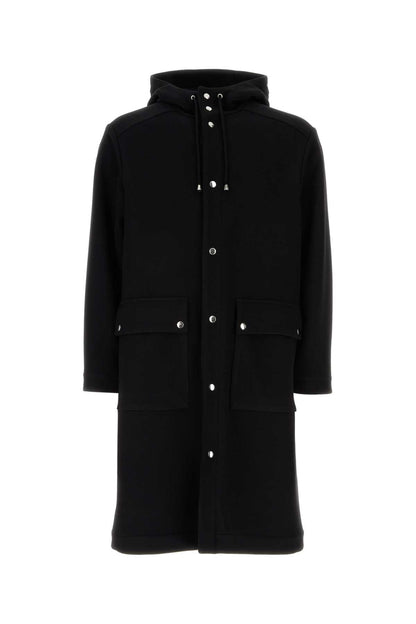 Aspesi Wool-Blend Parka — Black