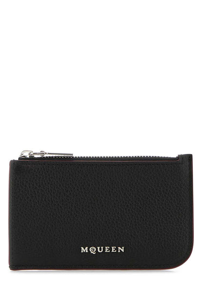 Alexander McQueen Card Case 8135461VDCC 1000 men's card case in black, product photo 1