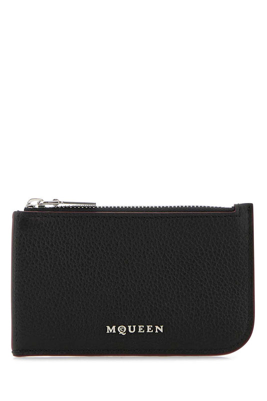 Alexander McQueen Card Case 8135461VDCC 1000 men's card case in black, product photo 1