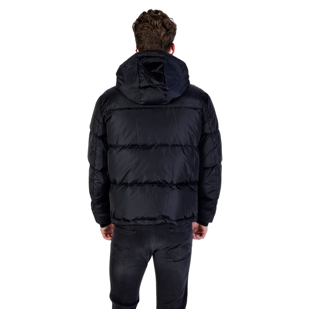Armani Exchange Quilted Polyamide Down Jacket — Black