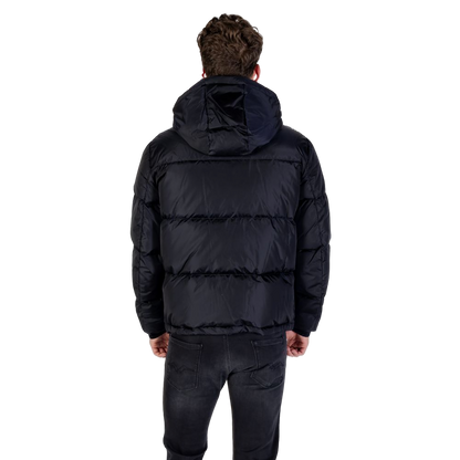 Armani Exchange Quilted Polyamide Down Jacket — Black