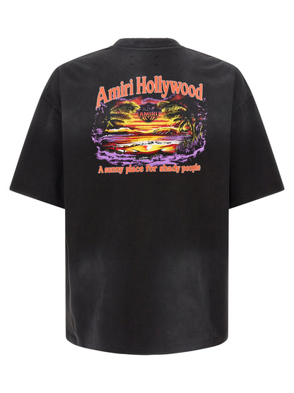 Amiri Hollywood Skate T-Shirt AM326JR0040002 men's T-shirt in Black