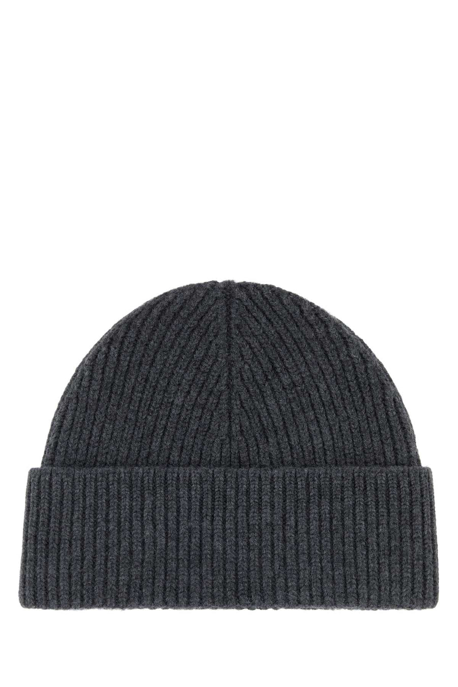 AMI Paris Quota Virgin Wool Beanie BFUHA116018-084 unisex beanie in Gray
