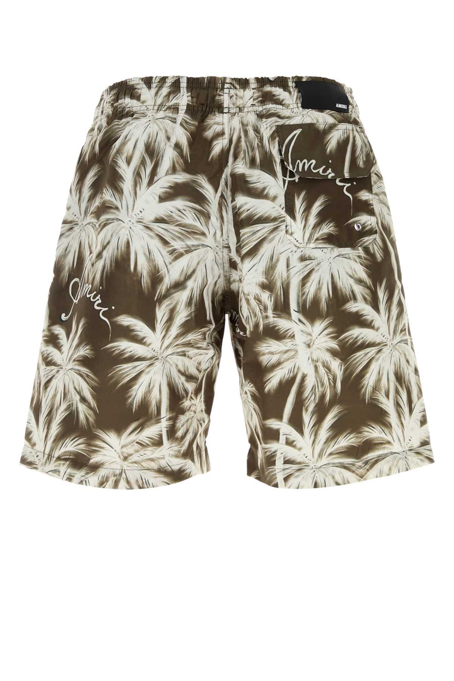 Amiri Printed Polyester Swim Shorts AMBOSW1015-TOBACCO men's swim shorts in Brown
