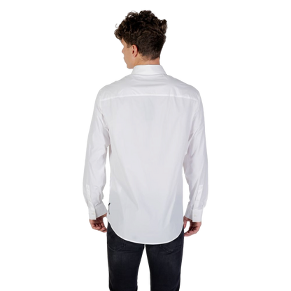 Armani Exchange Elastane Stretch Shirt — White