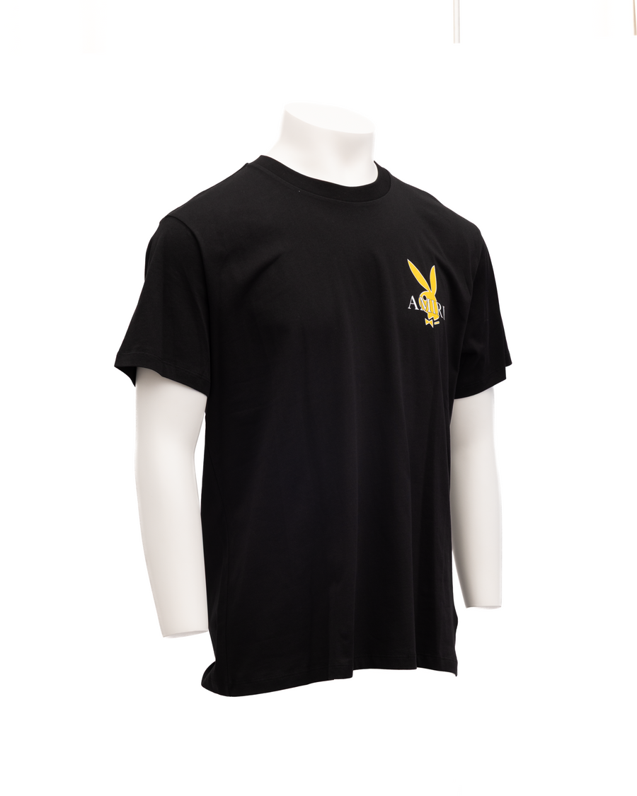 Amiri Logo-Embroidered T-Shirt SKUK8_2636 men's T-shirt in Black