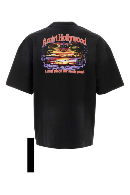 Amiri Place T-Shirt AM326JR004-BLACK men's T-shirt in Black