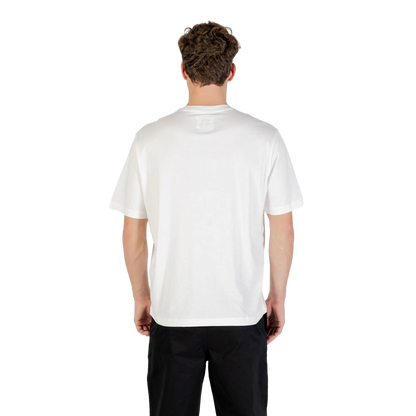 Armani Exchange Logo-Print Cotton T-Shirt — Cream