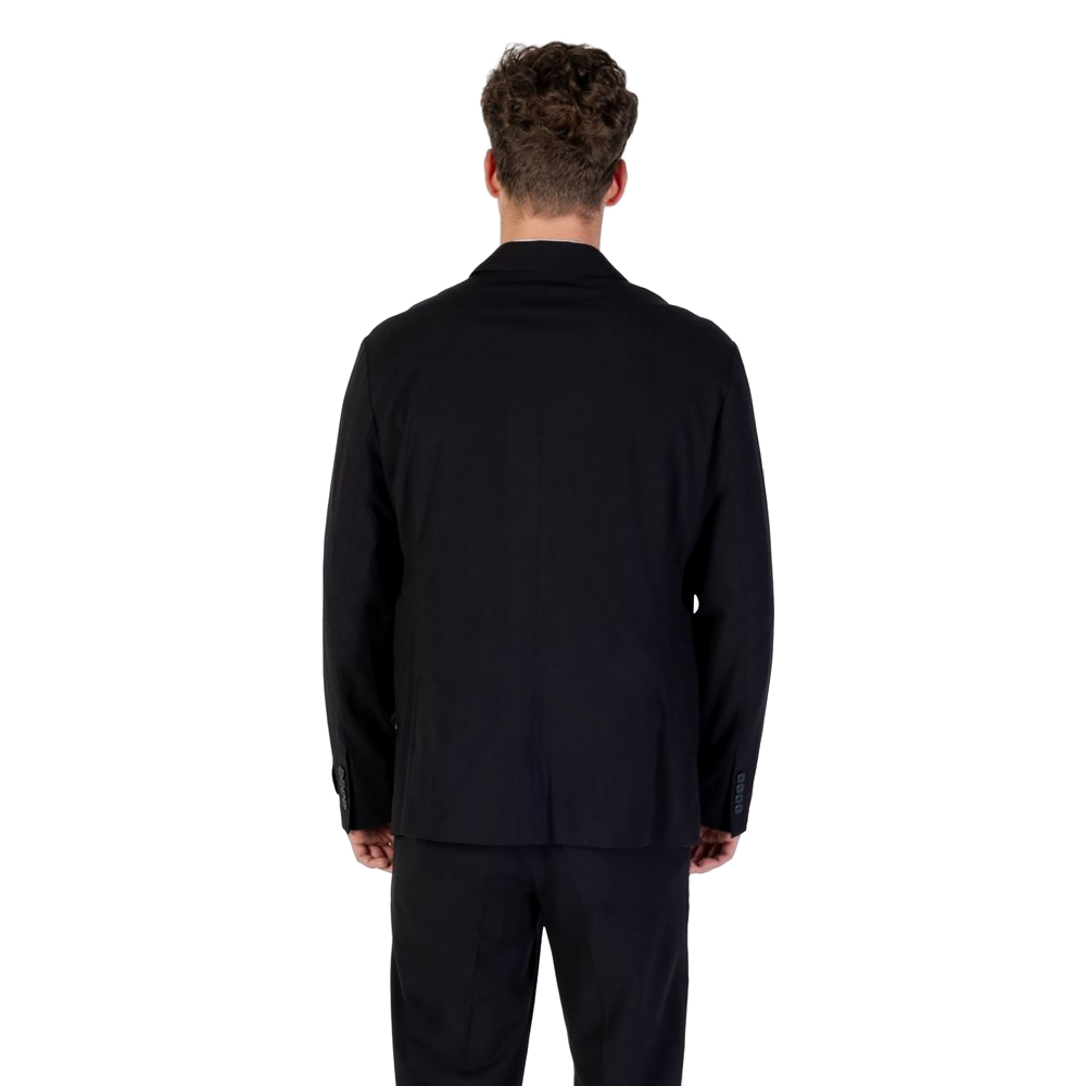 Armani Exchange Lyocell Blend Blazer — Black