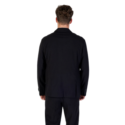 Armani Exchange Lyocell Blend Blazer — Black