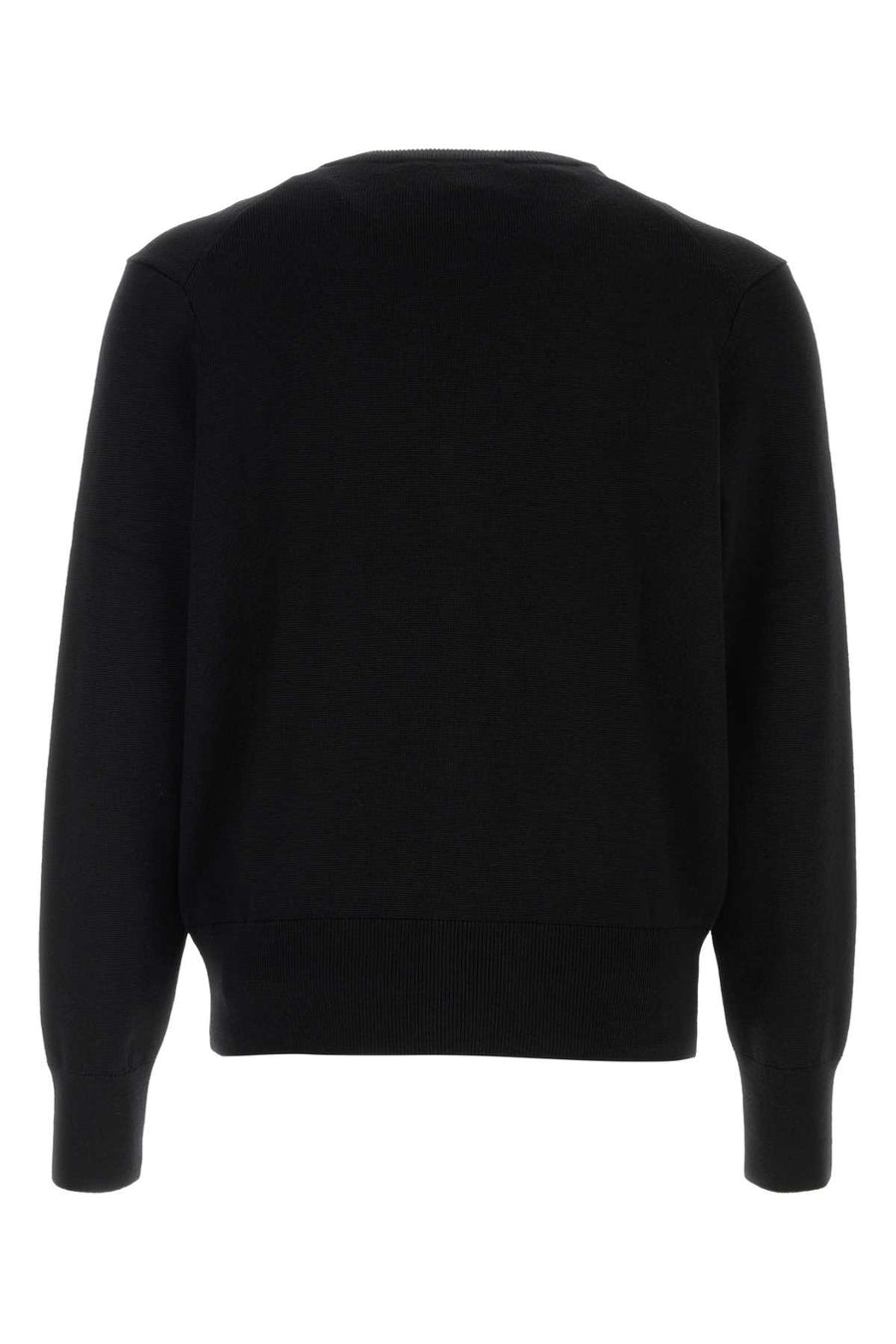 AMI Paris Merino Cardigan HKC361001-009 unisex cardigan in Black